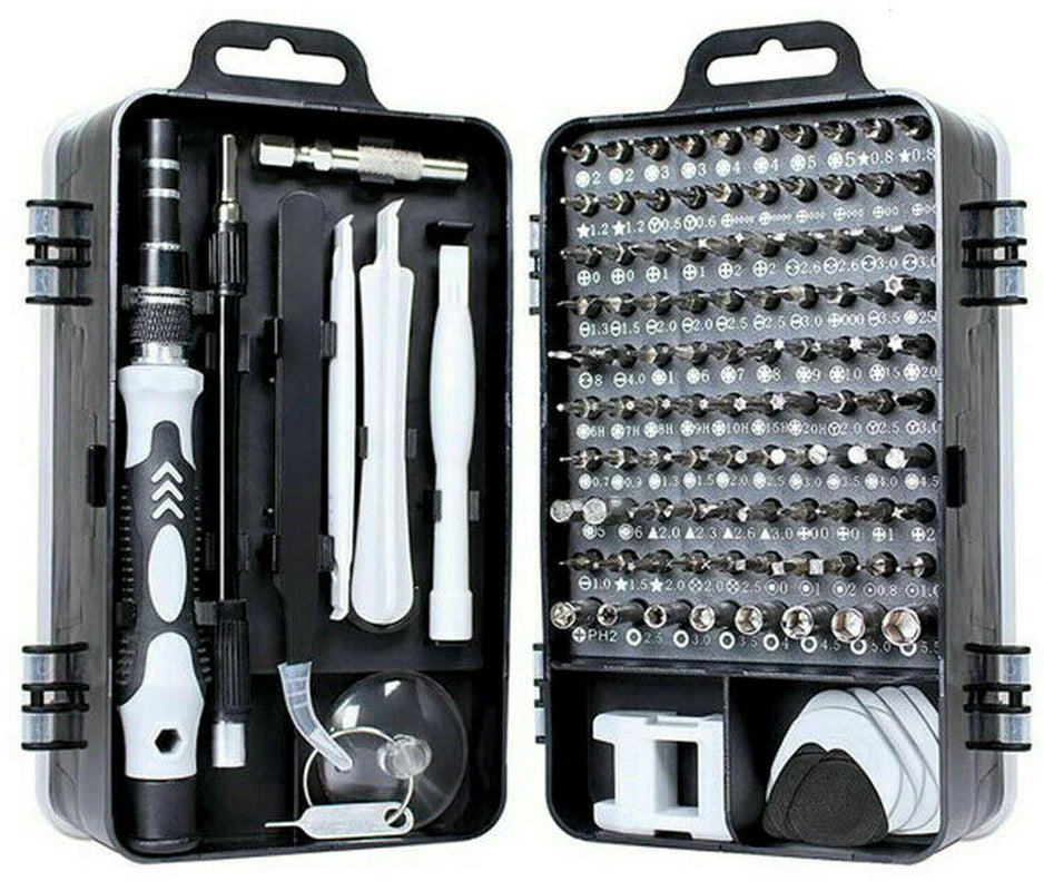 117PCS Magnetic Screwdriver Bit Set | Tool Kit for iPhone, MacBook, and Watch Repair