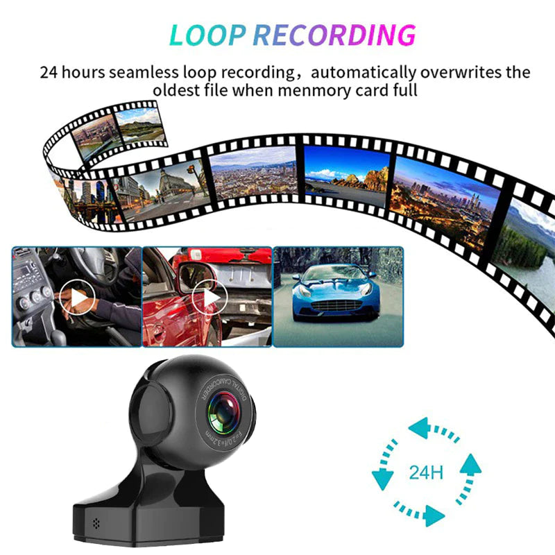 170° Wifi Dash Cam Recorder | HD 1080P Car DVR with G-Sensor for Vehicle Video