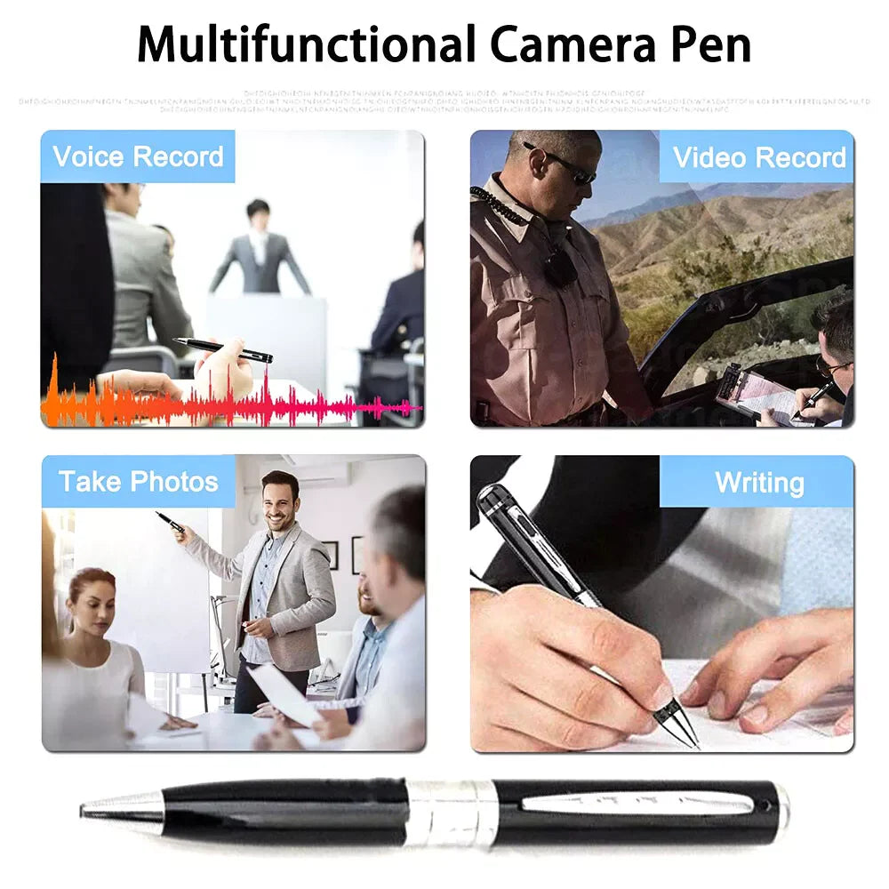 1080P HD Mini Pen Camera | Hidden Pocket Audio Video Recorder DVR - USA Security